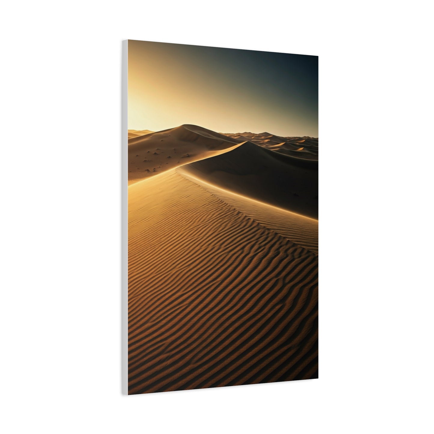 Golden Desert Dunes Minimal Landscape Wall Art & Canvas Prints