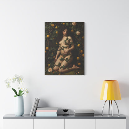 Classical Garden Vine Figure Wall Art & Canvas Print