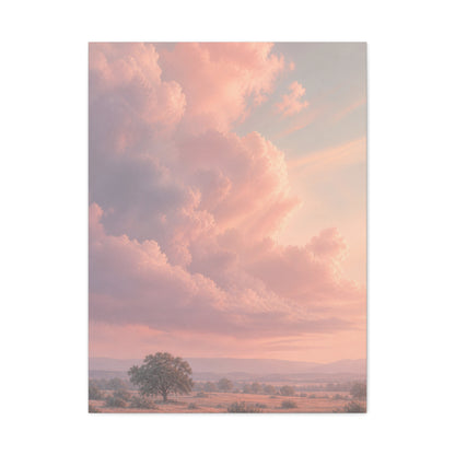 Blush Cloudscape Landscape Wall Art & Canvas Print