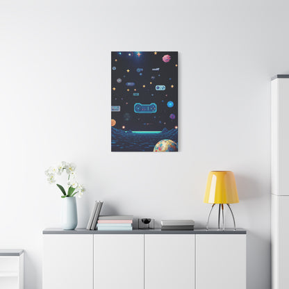 Pixel Space Arcade Wall Art & Canvas Prints