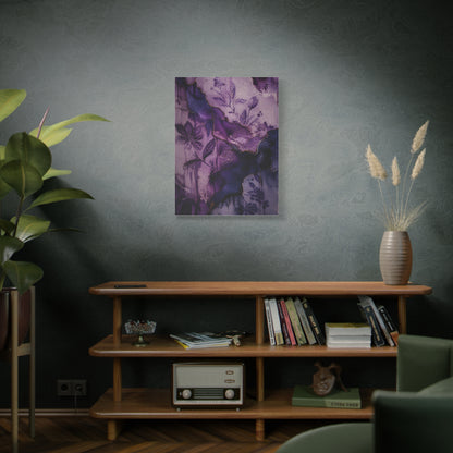 Purple Botanical Ceramic Texture Wall Art & Canvas Print