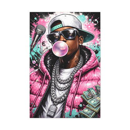 Hip Hop Pop Portrait Wall Art & Canvas Print