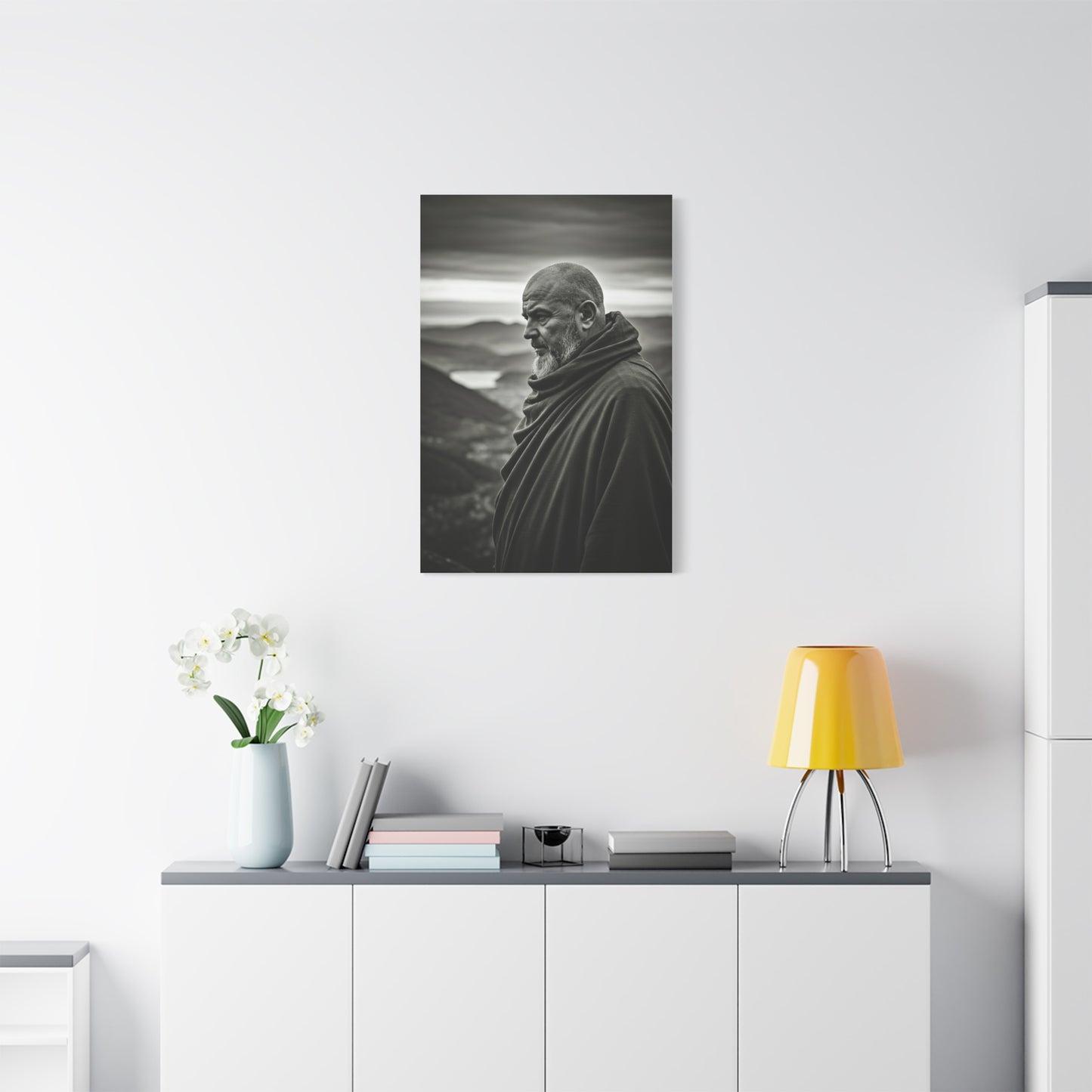 Contemplative Wanderer Portrait Wall Art & Canvas Prints