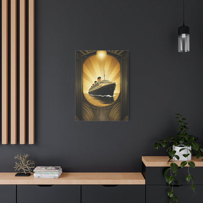 Golden Voyage Art Deco Cruise Wall Art & Canvas Prints