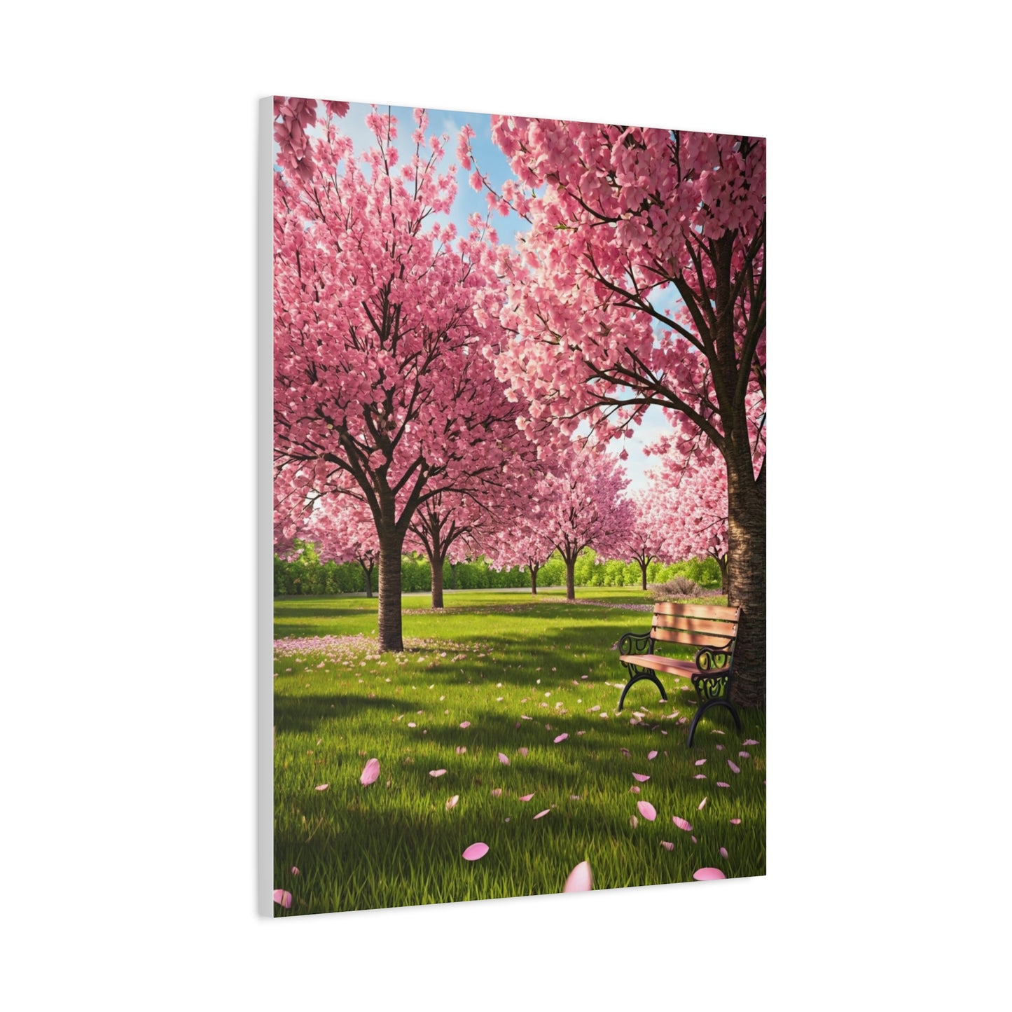 Sakura Blossom Garden Park Scene Wall Art & Canvas Prints