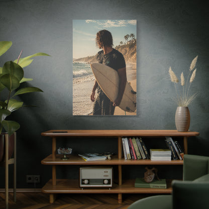 Coastal Surf Reflection Portrait Wall Art & Canvas Print