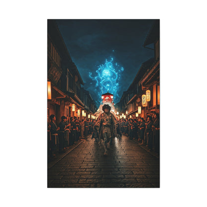 Spirit Procession of the Blue Flame Wall Art & Canvas Prints
