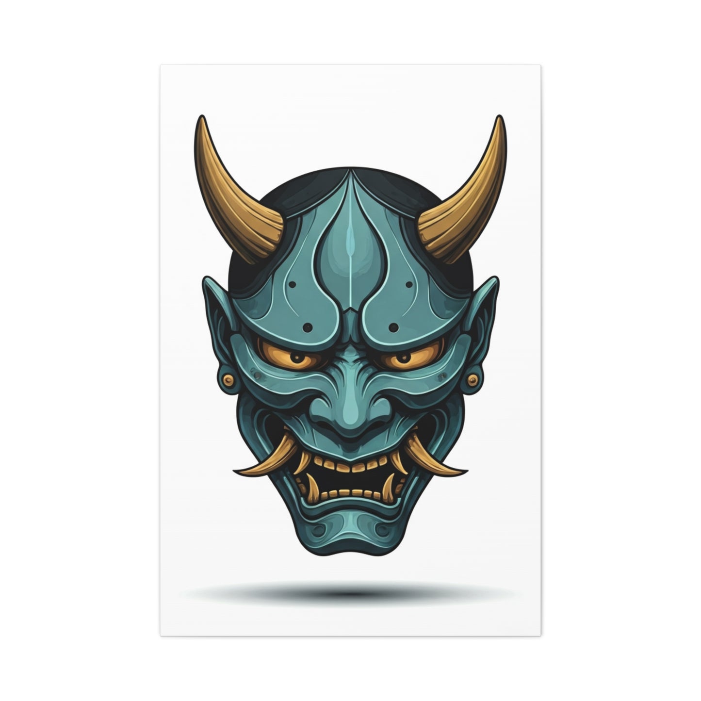Oni Demon Mask Wall Art & Canvas Prints