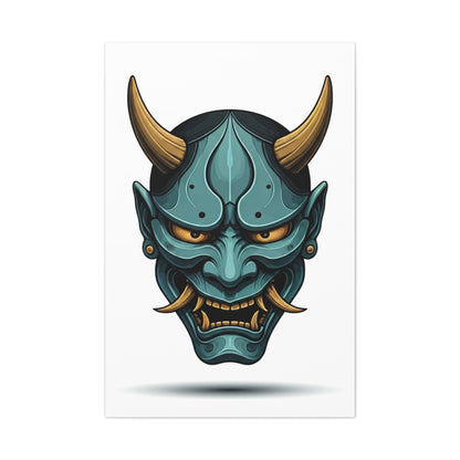 Oni Demon Mask Wall Art & Canvas Prints