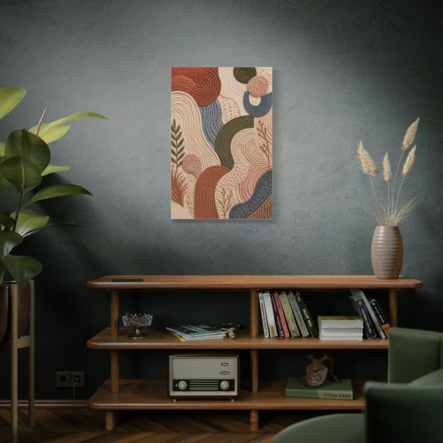 Tufted Textile Organic Abstract Wall Art & Canvas Print