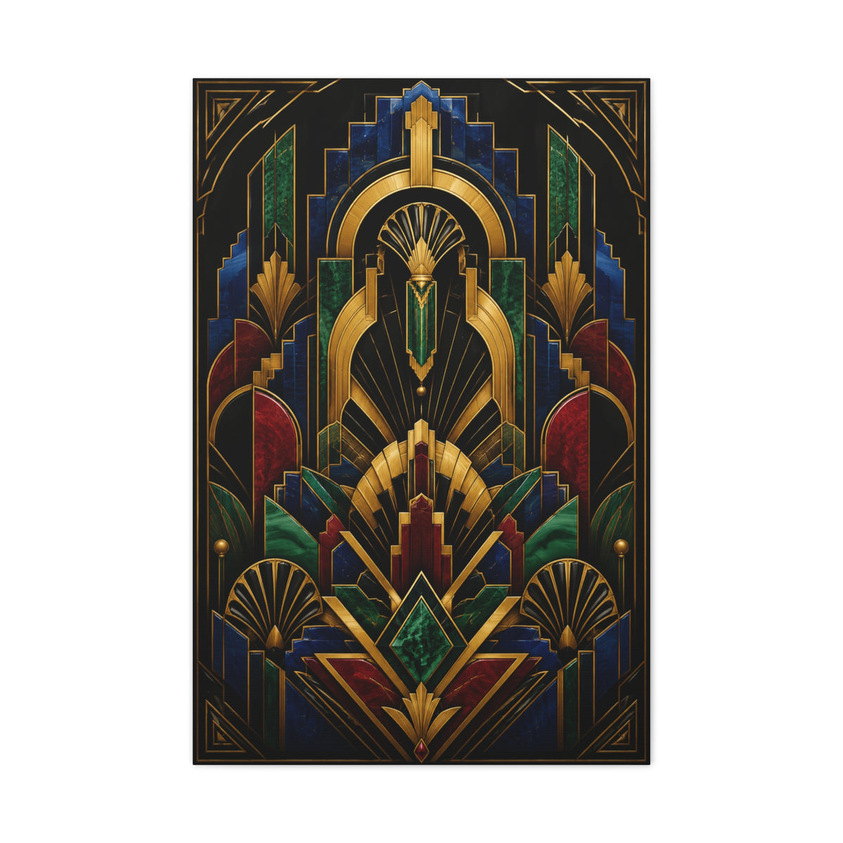 Neo Art Deco Jewel Geometry Wall Art & Canvas Print