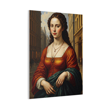 Renaissance Elegance Woman Portrait Wall Art & Canvas Print