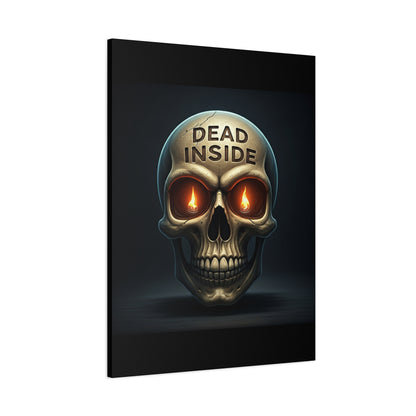 Dead Inside Inferno Skull Wall Art & Canvas Print
