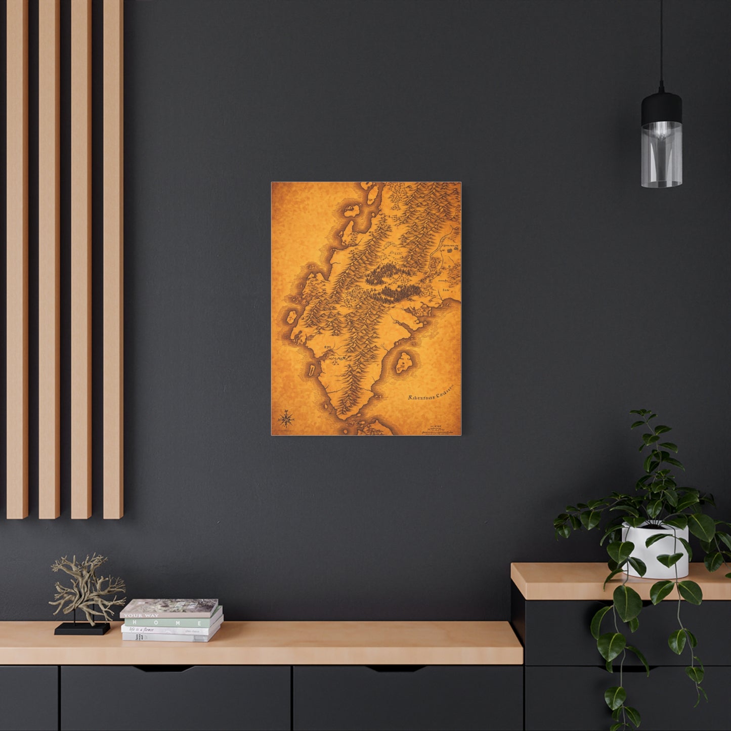 Old Europe Map Illustration Wall Art & Canvas Prints