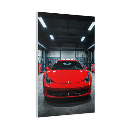 Ferrari 458 Italia Service Bay Craftsmanship Wall Art & Canvas Prints