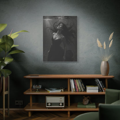 Submerged Black and White Portrait Wall Art & Canvas Print