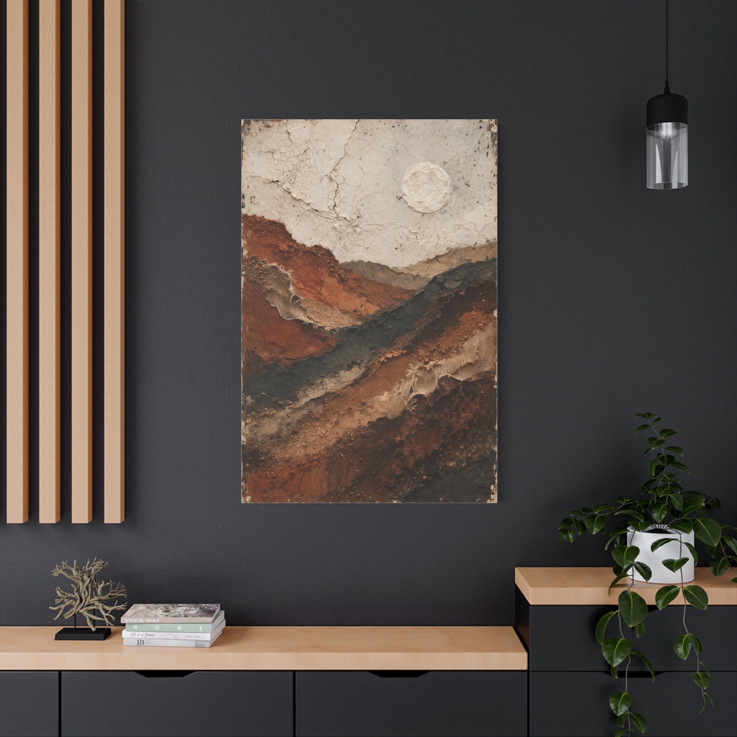 Earth Canyon Textured Landscape Wall Art & Canvas Print