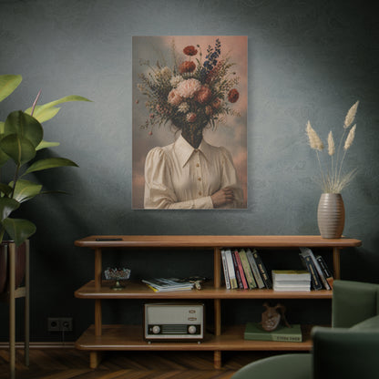 Surreal Floral Identity Portrait Wall Art & Canvas Print