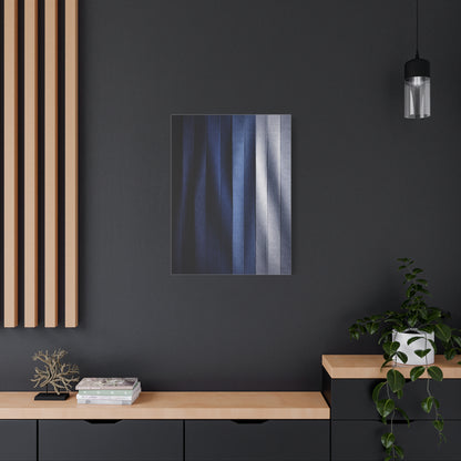 Textile Pleated Navy Composition Wall Art & Canvas Print