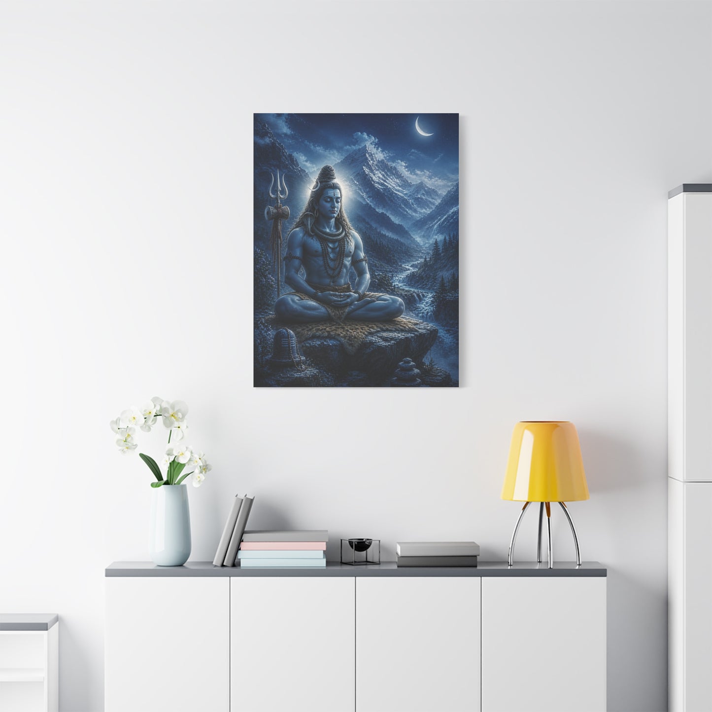 Shiva Himalayan Meditation Wall Art & Canvas Print