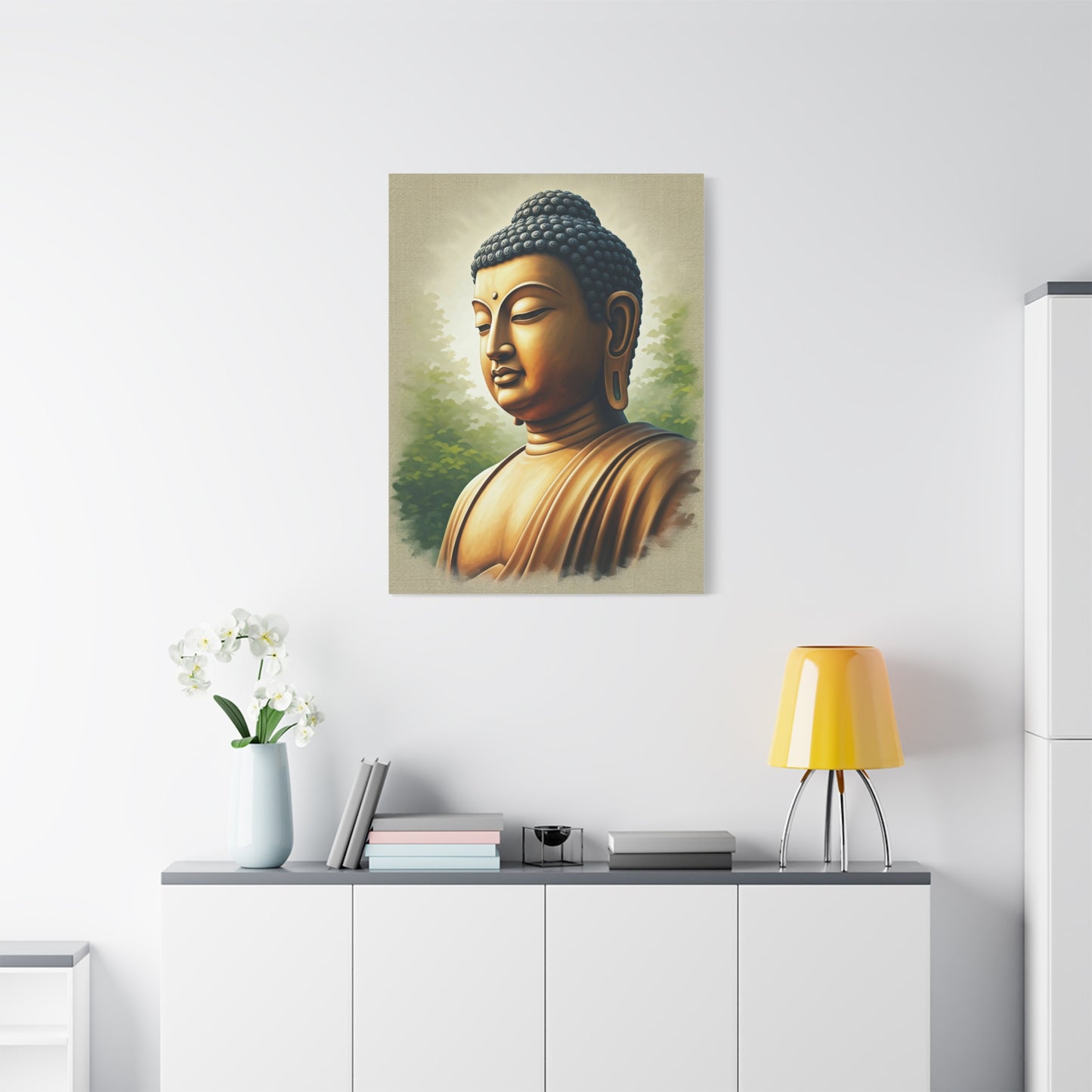 Peaceful Buddha Side Profile Wall Art & Canvas Prints