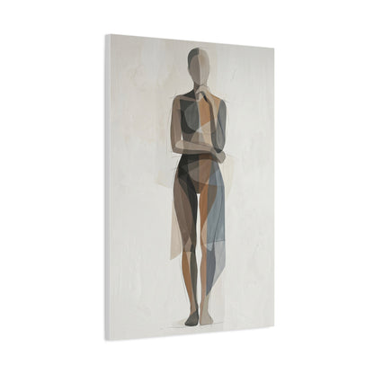 Contemporary Human-Centered Abstract Wall Art & Canvas Print