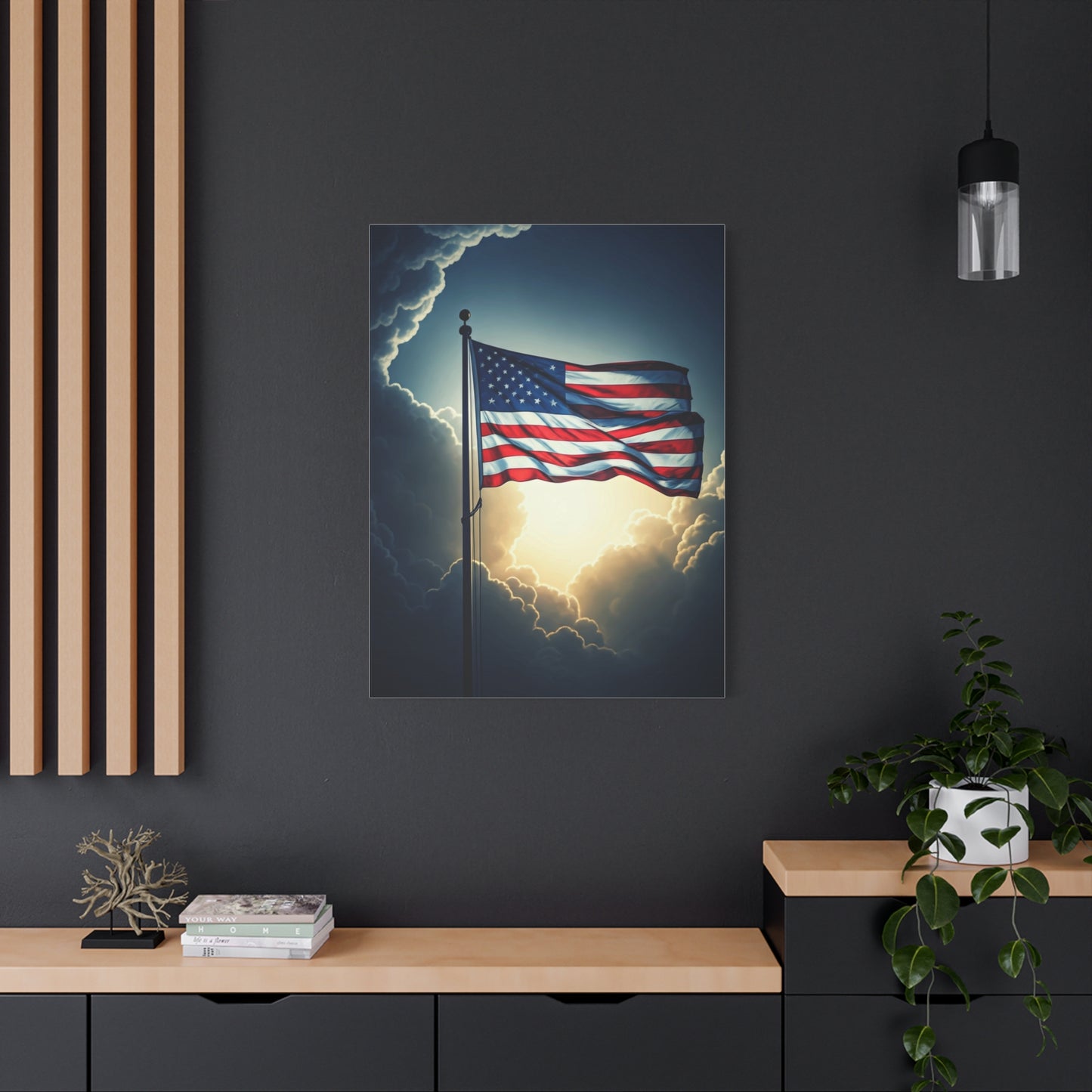 Stormlight American Flag Glory Wall Art & Canvas Prints