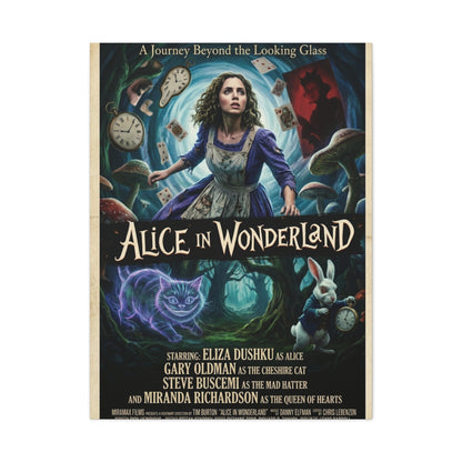 Alice in Wonderland Movie Poster Wall Art & Canvas Print