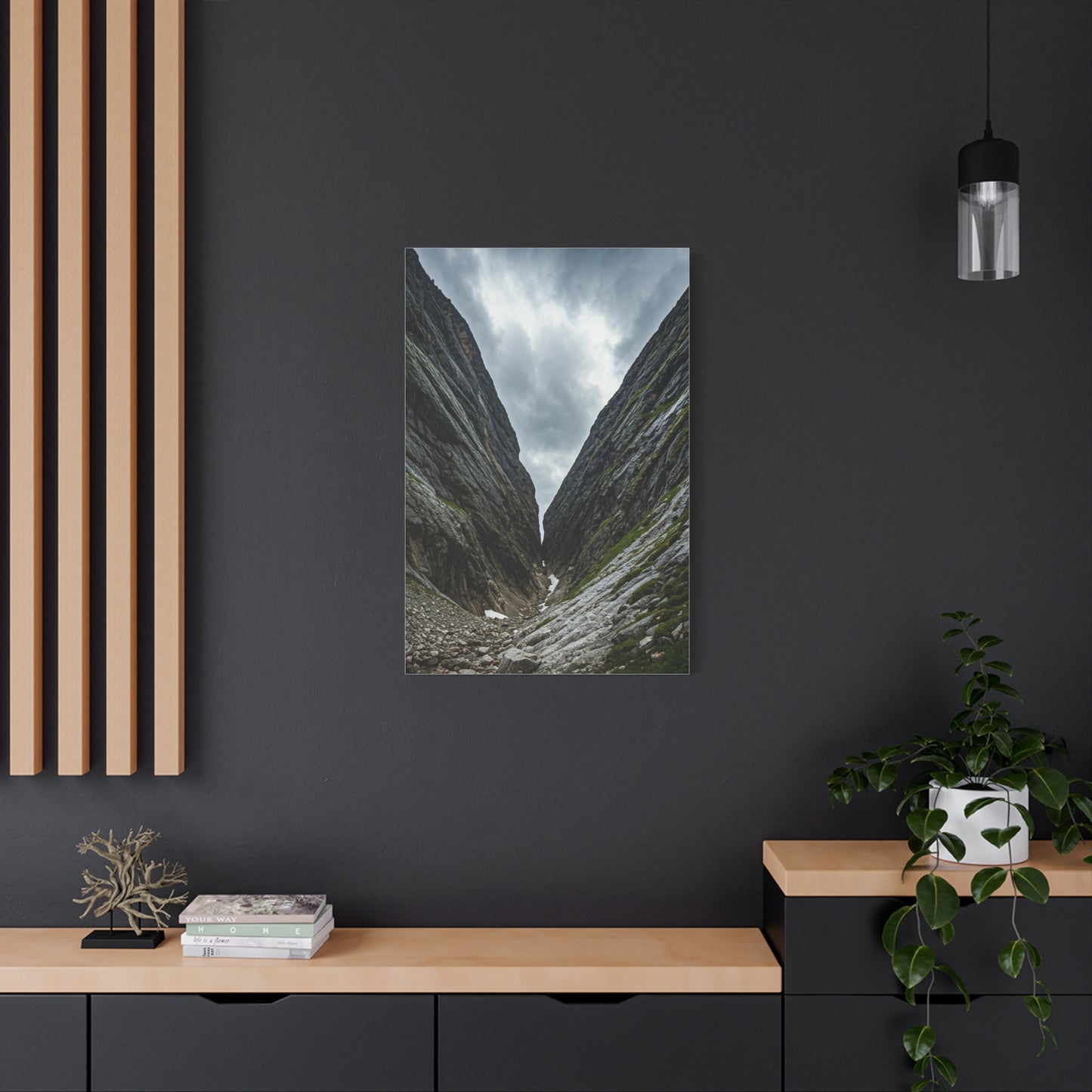 Between the Mountains Wall Art & Canvas Prints