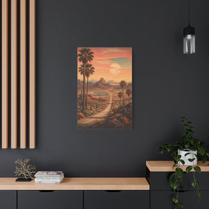 Enchanted Desert Highway Wall Art & Canvas Print