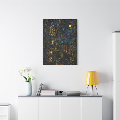 Art Nouveau Manhattan Fantasy Wall Art & Canvas Print