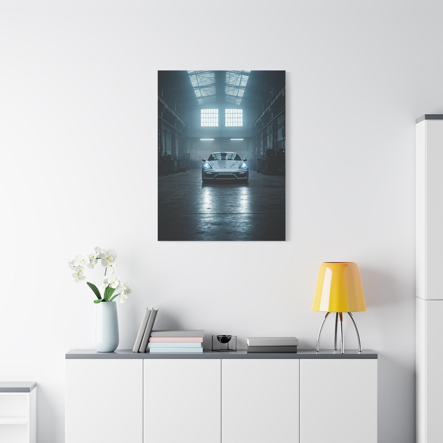 Porsche 718 Cayman Workshop Precision Wall Art & Canvas Prints