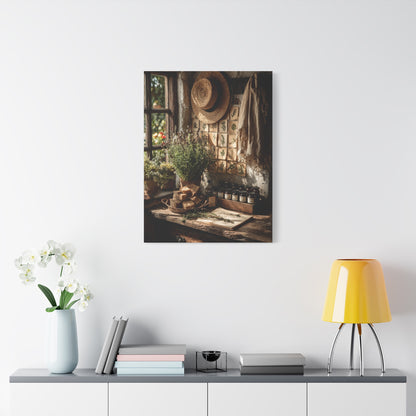 Farmhouse Herb Kitchen Still Life Wall Art & Canvas Print