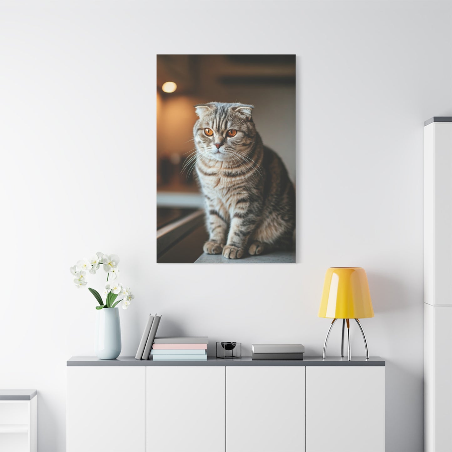 Golden Gaze Cat Wall Art & Canvas Prints