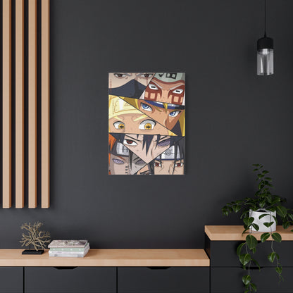 Naruto Epic Shinobi Eyes Collage Poster Wall Art & Canvas Print