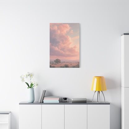 Blush Cloudscape Landscape Wall Art & Canvas Print