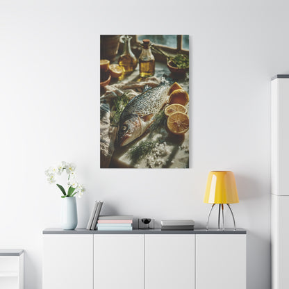 Fresh Whole Fish Mediterranean Prep Wall Art & Canvas Print