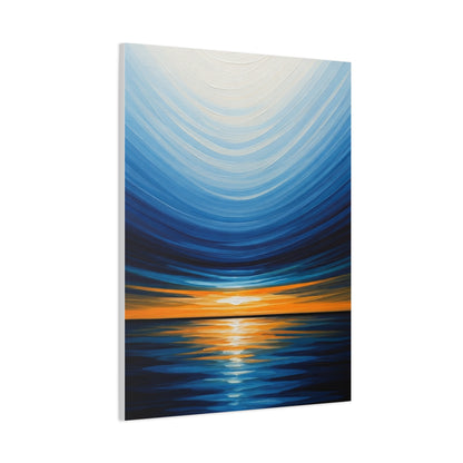 Serene Tidal Horizon Abstract Wall Art & Canvas Prints