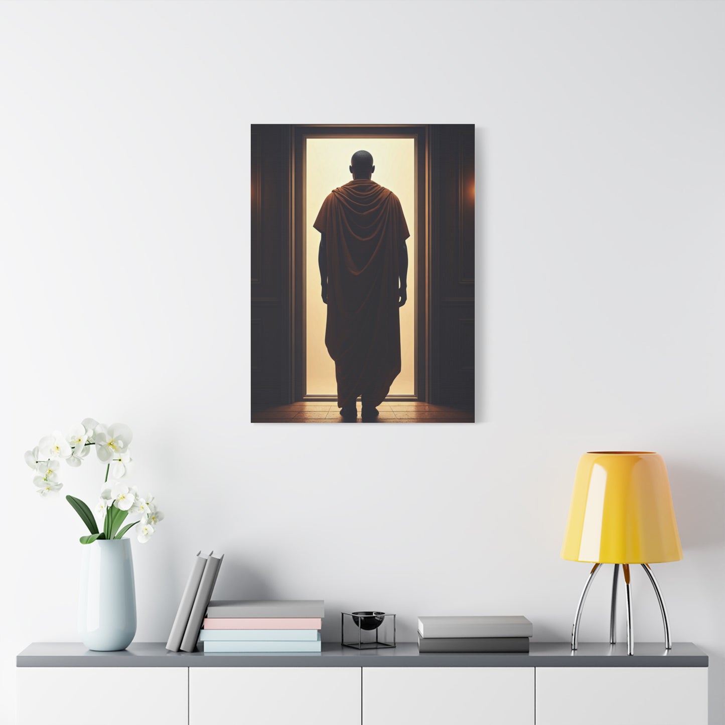 Threshold of Light Minimalist Figure Wall Art & Canvas Prints