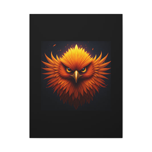 Ember Crown Phoenix Wall Art & Canvas Print