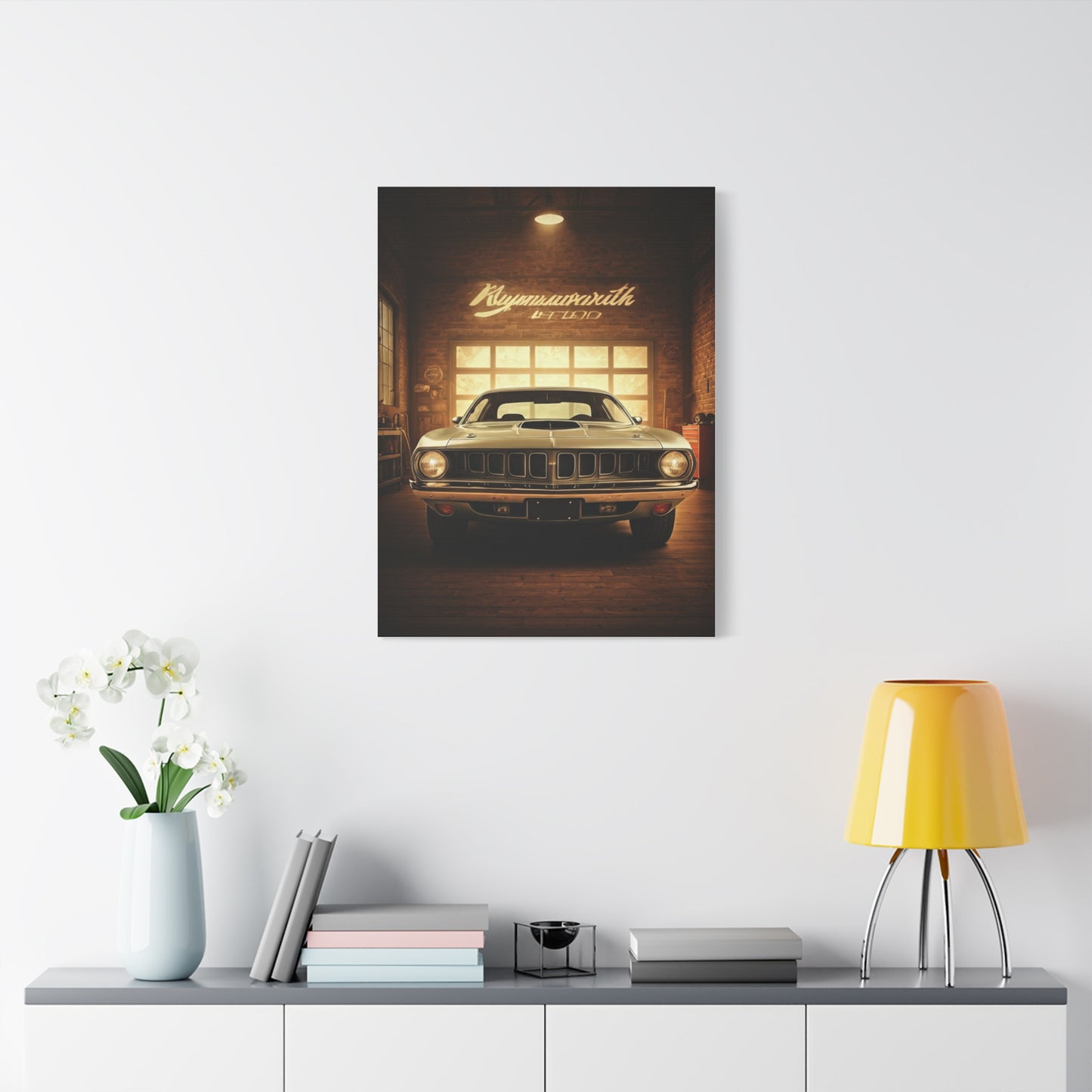 Plymouth Barracuda Cuda Vintage Garage Wall Art & Canvas Prints