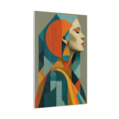 Abstract Modernist Profile Composition Wall Art & Canvas Print