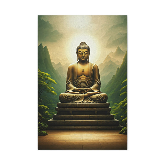 Sacred Mountain Buddha Serenity Wall Art & Canvas Prints