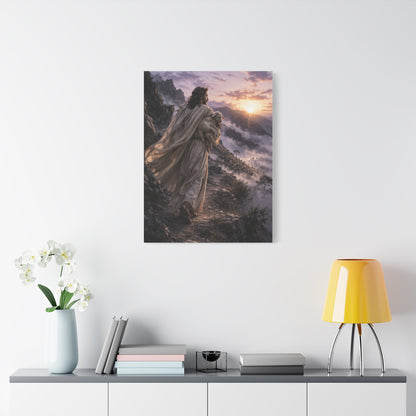 The Good Shepherd Mountain Path Wall Art & Canvas Print
