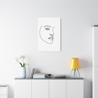 Minimal Line Face Wall Art & Canvas Prints
