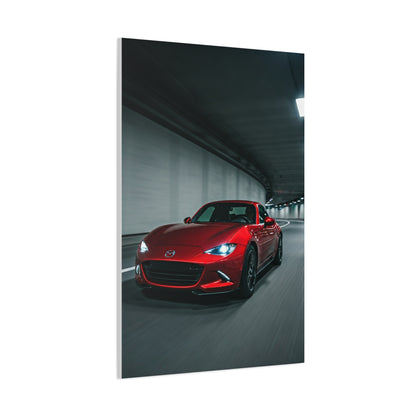 Mazda MX-5 Miata RF Night City Tunnel Wall Art & Canvas Prints