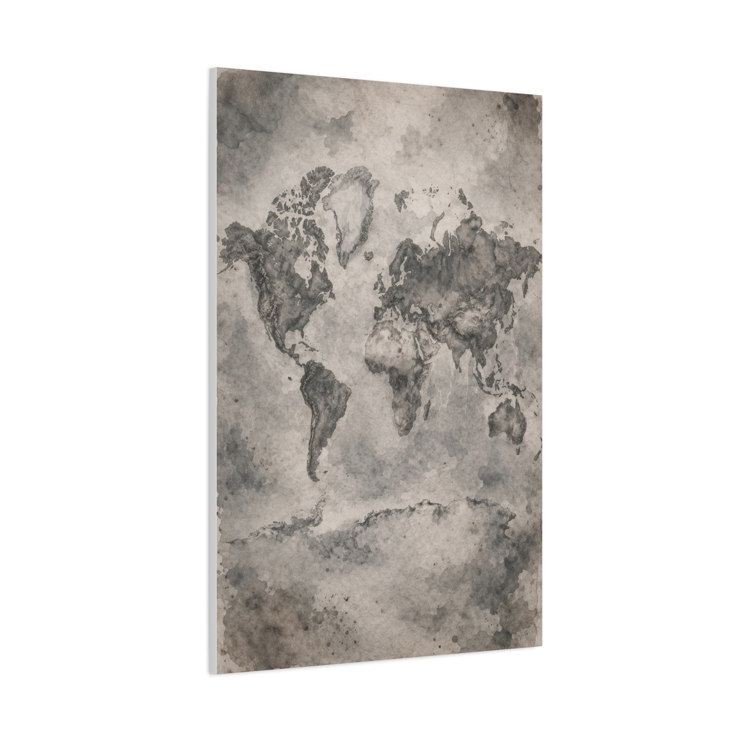 Vintage World Map Wash Wall Art & Canvas Print