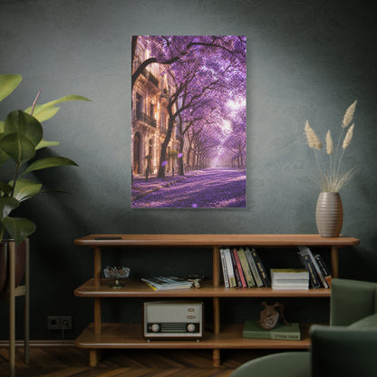 Jacaranda Blossom Boulevard Wall Art & Canvas Print