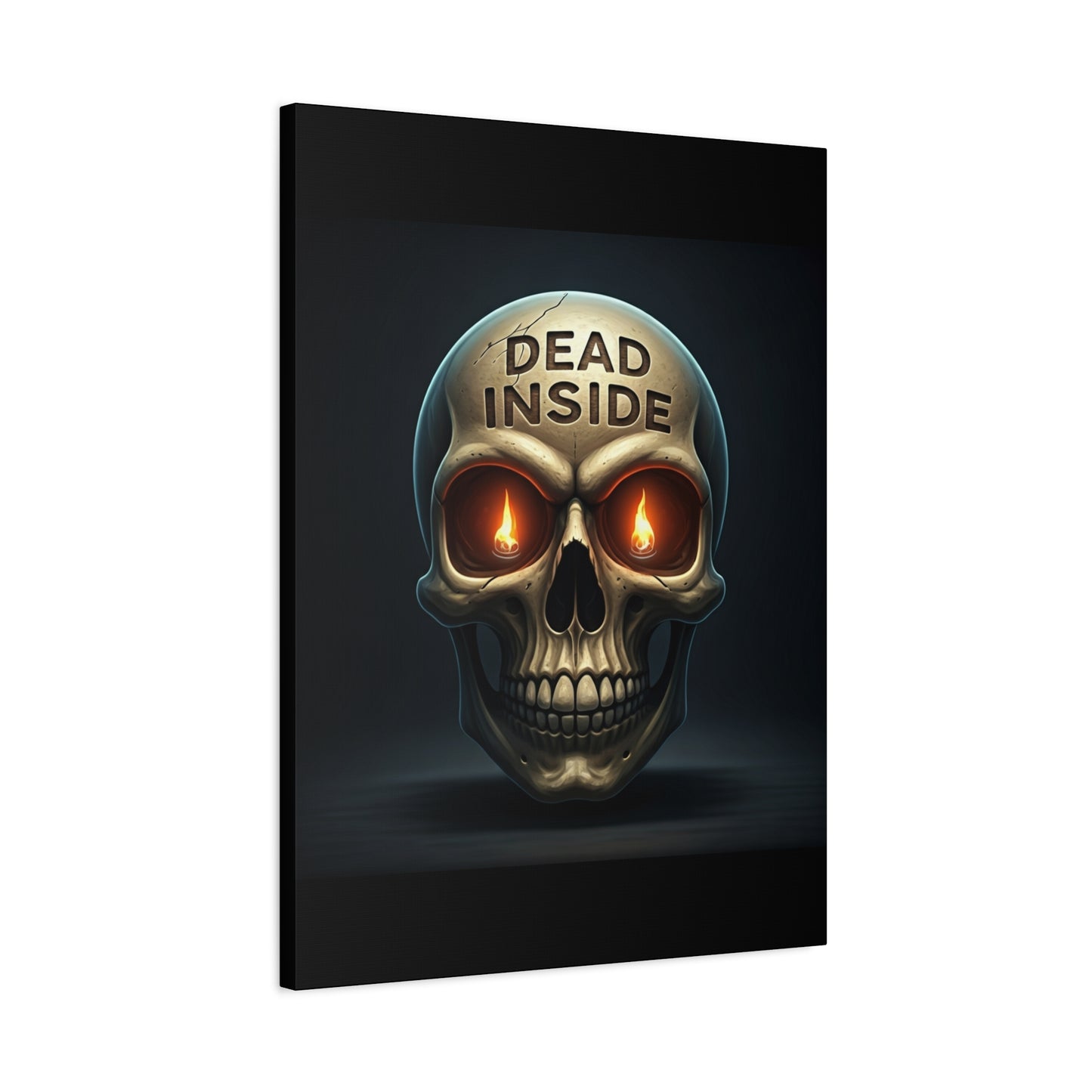 Dead Inside Inferno Skull Wall Art & Canvas Print