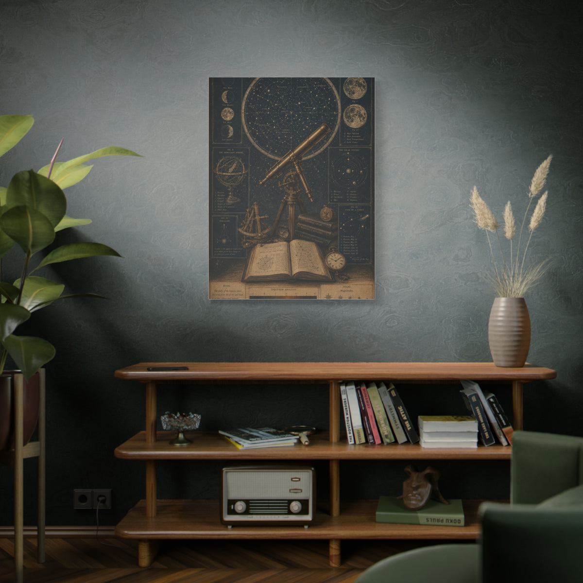 Antique Telescope & Celestial Study Wall Art & Canvas Print